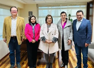 Magistrados del TEPJF sotuvieron reunión con Xóchitl Gálvez