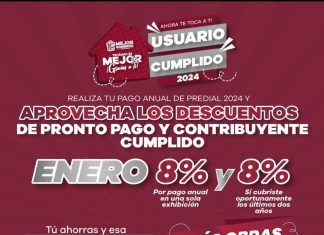 Aplicará Gobierno de Tecámac Descuentos en el Pago del Impuesto Predial Durante Enero