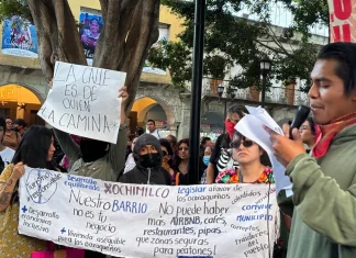 Salomón Jara condenó protesta contra la gentrificación en Oaxaca