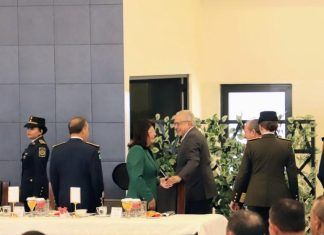 Asiste la Alcaldesa de Tecámac a la Ceremonia del Día de la Fuerza Aérea Mexicana Encabezada por López Obrador