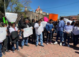 A diez dias del arranque de campañas; envía Vilchis a sus organizadores y servidores públicos a protestar en Tecámac