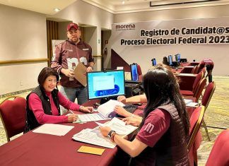 Formalizan Omar García Harfuch, Ernestina Godoy y Mariela Gutiérrez sus candidaturas al Senado por Morena