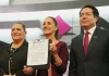 Sheinbaum se registró ante el INE