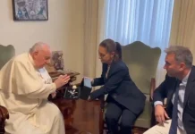 Sheinbaum compartió video de encuentro con el Papa Francisco