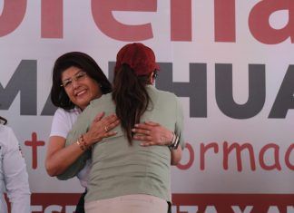 Recorre Mariela Gutiérrez norte, ortiente y poniente del Edomex en su primera semana de campaña