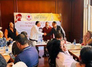 Recibe Ricardo Moreno Bastida Homenaje de la Izquierda Mexiquense