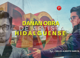 Dañan obra de artista hidalguense