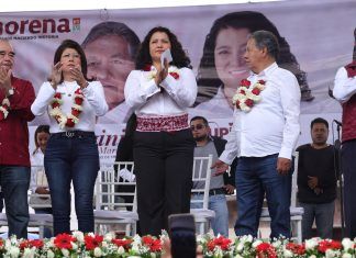 Acude Mariela Gutiérrez al Arranque de Campañas de Alcaldes y Diputados Locales del Edomex