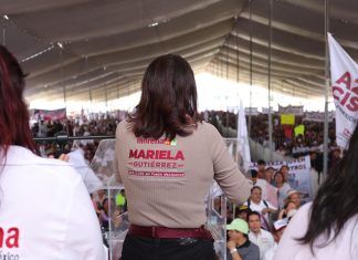 Acompaña Mariela Gutiérrez a Azucena Cisneros al Inicio de su Campaña en Ecatepec en Multitudinario Acto