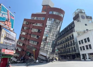 Suman 9 muertos tras terremoto en Taiwán