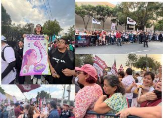 Mentadas de madre, pancartas y manifestaciones detrás de las vallas del tercer debate presidencial