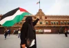 Manifestantes propalestinos protestaron en el centro de CDMX