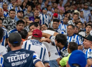 Se desató riña entre aficionados de Monterrey tras eliminación del equipo de la Concacaf