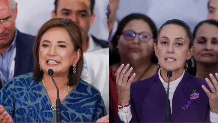 xochitl-galvez-y-claudia-sheinbaum-tras-el-tercer-debate-presidencial