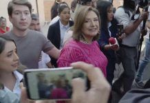 Xóchitl Gálvez emite su voto en alcaldía MH