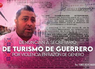 Denuncian a secretario de Turismo de Guerrero por violencia en razón de género