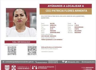 Ceci Flores desaparecida, emiten ficha para su localización