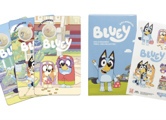 Australia lanzó colección de monedas conmemorativas con personajes de Bluey