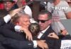 Trump fue escoltado tras disparos durante un mitin