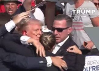 Trump fue escoltado tras disparos durante un mitin