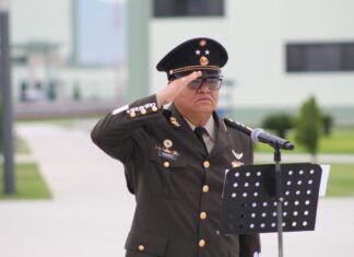 Acude Carlos Galindo, Secretario del Ayuntamiento de Tecámac, a la Toma de Protesta del Nuevo Comandante de la 37/a. Zona Militar