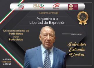 Celebrarán “Pergamino a la Libertad de Expresión”