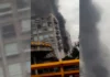 Ocho personas intoxicadas tras incendio en edificio de alcaldía Azcapotzalco