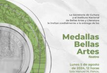 Entrega de la Medalla Bellas Artes