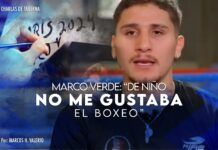 Marco Verde: “De niño no me gustaba el boxeo”
