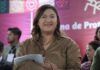 Nancy Núñez toma protesta como alcaldesa frente al pueblo de Azcapotzalco