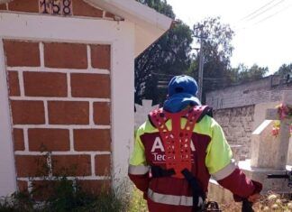 Realizan Trabajos de Limpieza en Panteones de Tecámac para el Día de Muertos