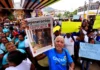 Habitantes de Acapulco protestan durante visita de Sheinbaum