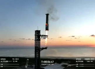SpaceX completó con éxito su quinta prueba del Starship