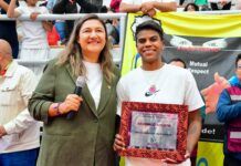 Medallista olímpica de Judo, Prisca Awiti visita Azcapotzalco