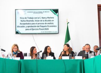 Presenta alcaldesa de Azcapotzalco Proyección Presupuestal 2025 ante el Congreso CDMX