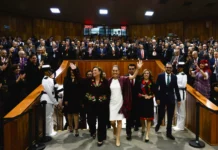 Sheinbaum asistió a toma de protesta de Rocío Nahle