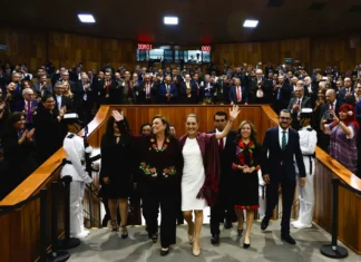 Sheinbaum asistió a toma de protesta de Rocío Nahle