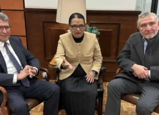 Monreal sostuvo reunión con Adán Augusto y Rosa Icela