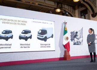 Olinia, primer auto eléctrico, será 100 por ciento mexicano y podría estar listo para el Mundial de Fútbol de 2026: Sheinbaum