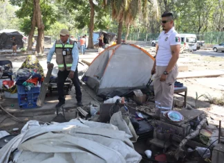 Desalojan campamento de migrantes por saturación en Tapachula
