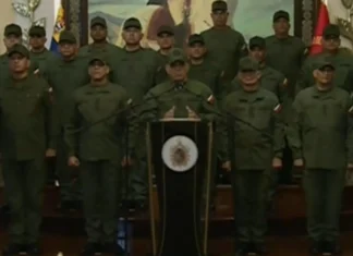 Ministro de Defensa de Venezuela juran lealtad a Nicolás Maduro