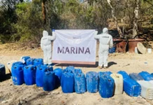 Semar destruyó laboratorio clandestino de drogas en Sonora