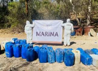Semar destruyó laboratorio clandestino de drogas en Sonora