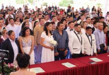 Dan el “Sí” 71 parejas en las Bodas del Bicentenario en Tecámac, en el Día del Amor y la Amistad