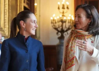 Sheinbaum se reunió con presidenta de Santander; prevén inversiones