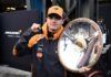 Norris celebró haber logrado la victoria en el Gran Premio de Australia