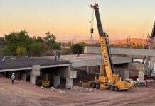 Presentan avance de puente vehicular sobre el río Humaya en Culiacán