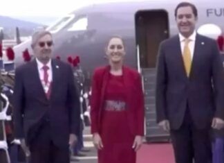 Sheinbaum llegó a Honduras para acudir a la IX Cumbre de la CELAC