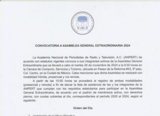 Convocatoria a Asamblea General Extraordinaria 2024