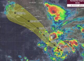 Gobierno alertó por evolución de tormenta tropical Erick